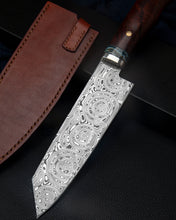 Load image into Gallery viewer, Damasteel Chef Knife of Grosserosen Pattern