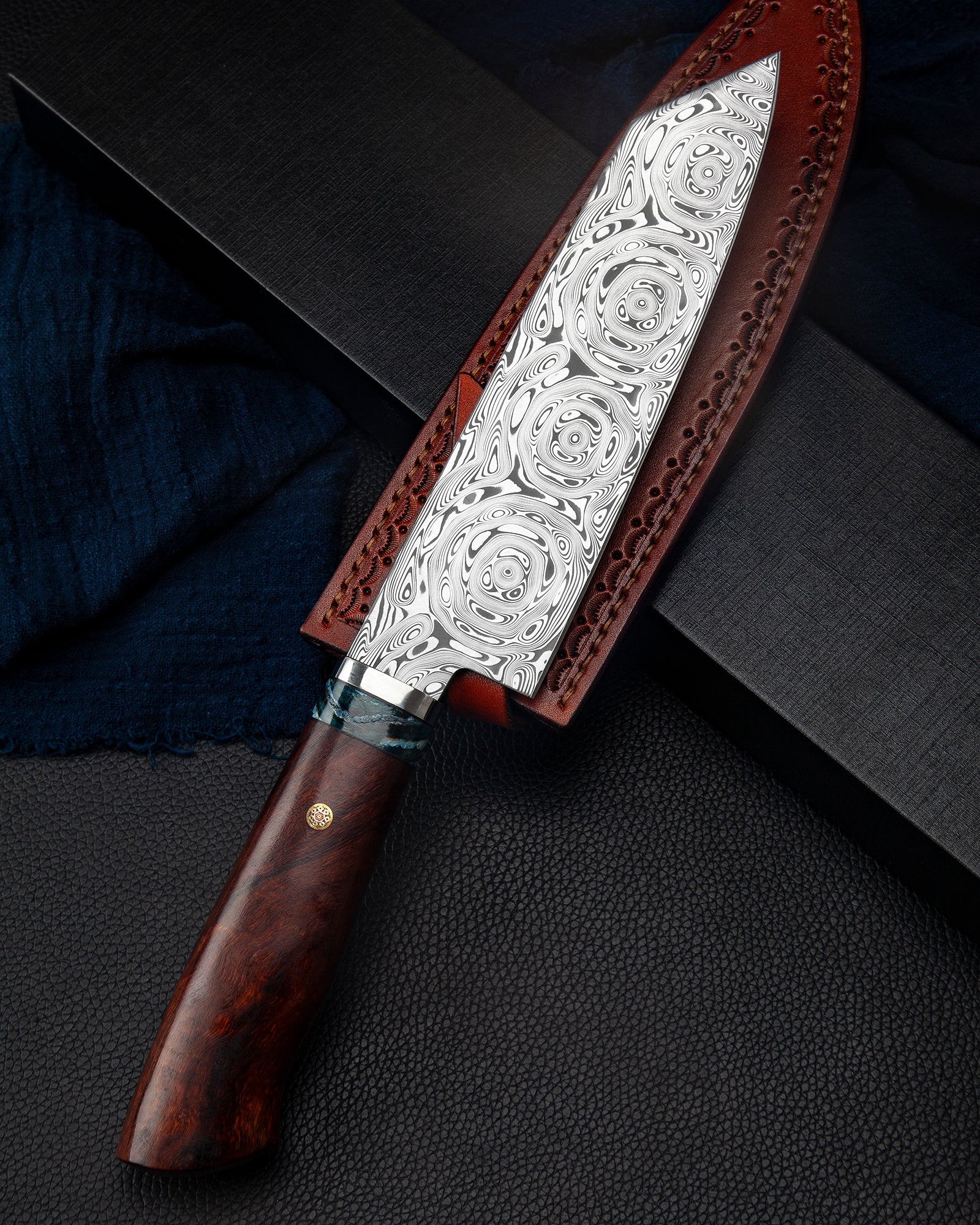 Damasteel Chef Knife of Grosserosen Pattern – Xin Cutlery