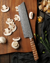 Load image into Gallery viewer, XC128 XinCraft 8" Damascus Nakiri Knife