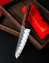 Load image into Gallery viewer, XC134 XinCraft 7" Santoku Knife (Hammered Forged)