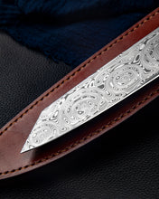 Load image into Gallery viewer, Damasteel Chef Knife of Grosserosen Pattern
