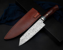 Load image into Gallery viewer, Damasteel Chef Knife of Grosserosen Pattern
