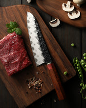 Load image into Gallery viewer, XC134 XinCraft 7&quot; Santoku Knife (Hammered Forged)
